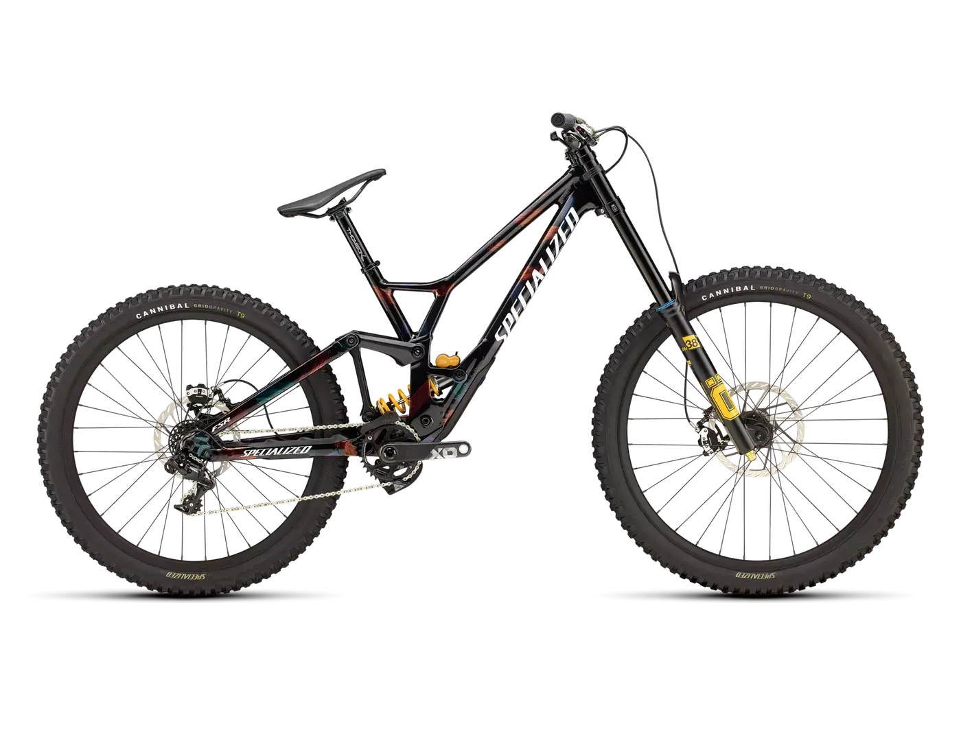 Rower Specialized Demo Race Gloss Obsidian / Brushed / Chameleon Supernova 2025